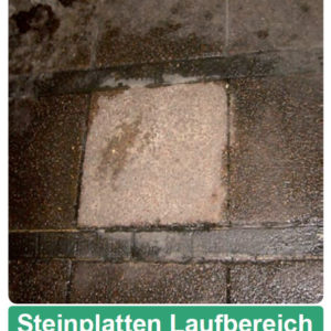 Steinplatten Laufbereich