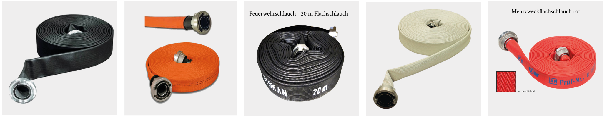 Feuerwehrschlauch - Flachschlauch